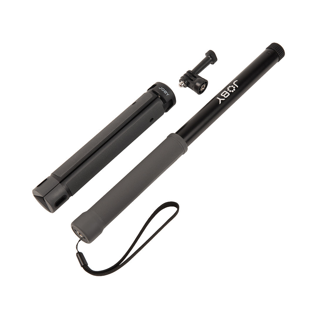 waterproof, extendable tripod and grip for sport